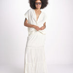 camicia con bottoni CLARENCELK NACRE laraethnics 