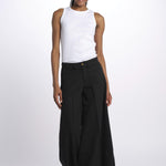 Pantalone GRACE taschina misto lino zampa GRACE TMLS06 099 ps don't forget me 