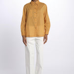 Camicia ANGELO con rouches ANGELO1TEE RUST antik batik 