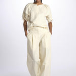 Pantalone HIGH WAIST pences con risvolto 51279LCO GARDENIA phillip lim 