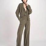 camicia in seta con tasche e fascia JF009656 PALM LEAF 2308 joseph 
