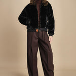 bomber in ecopelliccia BWSEWARDF5 BLACK bombers original 