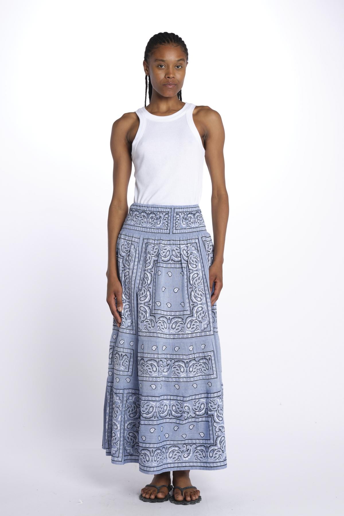 BANDANA SKIRT BANDANA SKIRT LIGHT BLU orsina 