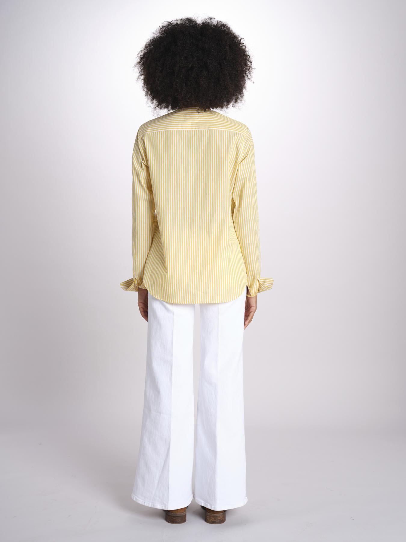 camicia a righe con collo guru MICA5630 BG milaura 