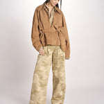 bomber over in camoscio EMMA MJD553PTEX104 BROWN jejia 