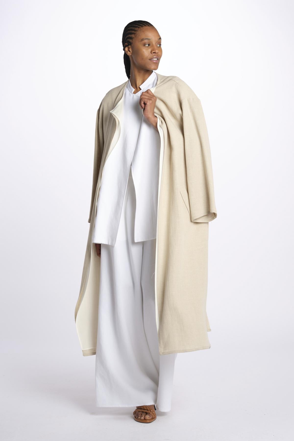1331 gilet lino enzimato 1331 WHITE dusan 