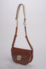 Leather bag with shoulder strap