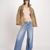 camicia manica lunga con rouches KBL0138 TE0267 kristina ti 