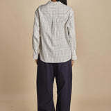 camicia quadri con collo rotondo 5432 40042 aspesi 