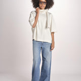 blousa con sciarpa TSH0720HELENA BLANC BLA0126S soeur 