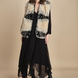 abito lungo con manica in voille DENISA BLACK mes demoiselles 