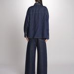 Camicia oversize in denim di puro cotone FOGGIA 2615111011600 001 BLU weekend maxmara 