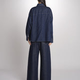 Camicia oversize in denim di puro cotone FOGGIA 2615111011600 001 BLU weekend maxmara 
