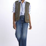 gilet con borchie 180434 U352 scotch&soda 