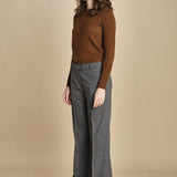 pantalone cropped con risvolto MELODIA 652923 50 quelledue 