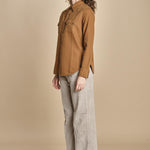 camicia texana TOLEDO-0171T COFFEE fortela 