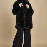 cappotto in ecofur. ANASTASIA NOIR giovanni paris 