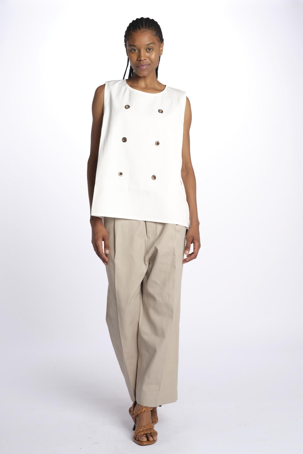 BRODY top con anelli BRODY OFF WHITE sofie d'hoore 