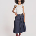 gonna con cucitura ANDREA SKIRT 002 NAVY sea ny 