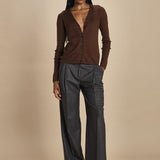 MIL LAU2 cardigan a costine fin.16 MIL LAU2 E22220 CIOCCOLATO milaura 