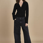 body scollo a v in merinos ANDERSON KNIT BODY BLACK herskind 