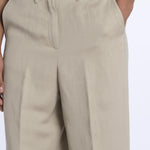 Pantalone KAREN dritto misto lino KAREN KRN27 SABBIA nine in the morning 