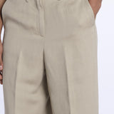 Pantalone KAREN dritto misto lino KAREN KRN27 SABBIA nine in the morning 