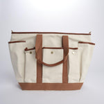 Borsa worker canvas pelle CABAS MULTIPOCH IVOIRE002 vanessa bruno 