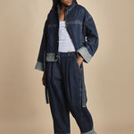giubbotto over in denim BOXY JACKET 60877LID DA402 DARK INDIGO phillip lim 