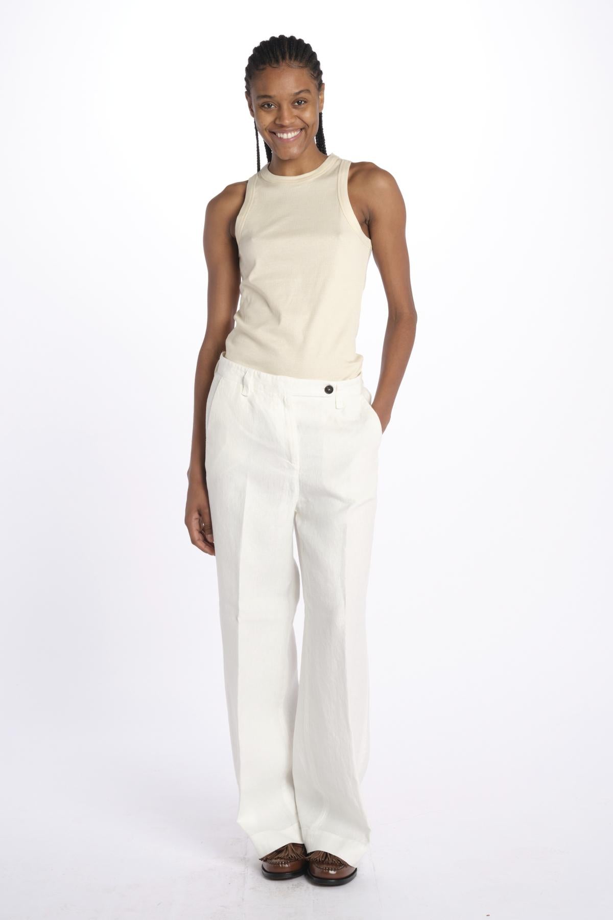Pantalone LAMIA lino M27DOLAMIA-T3240 U108 massimo alba 