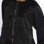 Camicia manica sbuffo CUTWORK BE24499 BLACK milaura 