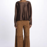 Camicia CANDY raso 5453187 TOFFEE herskind 