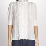 camicia con ricami ARSENENO 2HVA27-V09783 BLANC vanessa bruno 