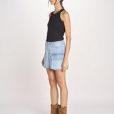 minigonna in denim PALLAS D0599_PS26 DUB DUSTY BLEACH bellerose 