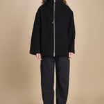 giaccone con zip e cappuccio ETNA 1673 DARK NAVY studio nicholson 