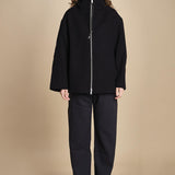 giaccone con zip e cappuccio ETNA 1673 DARK NAVY studio nicholson 