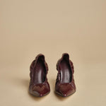 pump arricciata t.90 RHODES 90 F882CRN BOR studio AMELIA 