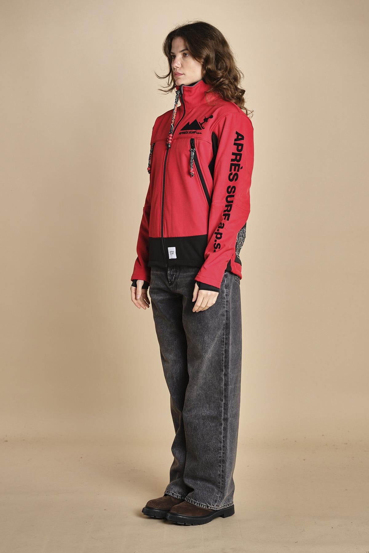 giacca sportiva INGEMAR ROSSO apres surf 