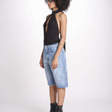 1239 BEAU body con allacciatura dietro e scollo profondo BEAU NERO undress code 