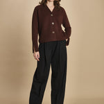 cardigan tre bottoni MIL4A24 25298 TESTA MORO milaura 