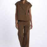 Gilet lino 4184 25784 690 pomandère 