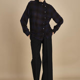 camicia a quadri con rouches G0743081 Q291 n21 