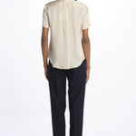 Camicia m/c con rouches MOD.5403 NATURALE aspesi 