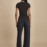 t-shirt a cortina con manica corta THE RIB BABY TEE WE25JKT012 COFFEE frame 