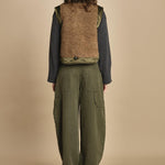 gilet reversibile in nylon e ecopelliccia JENSA CBA COMBO bellerose 