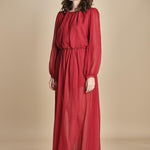 abito lungo in chiffon ATENE RED crida 