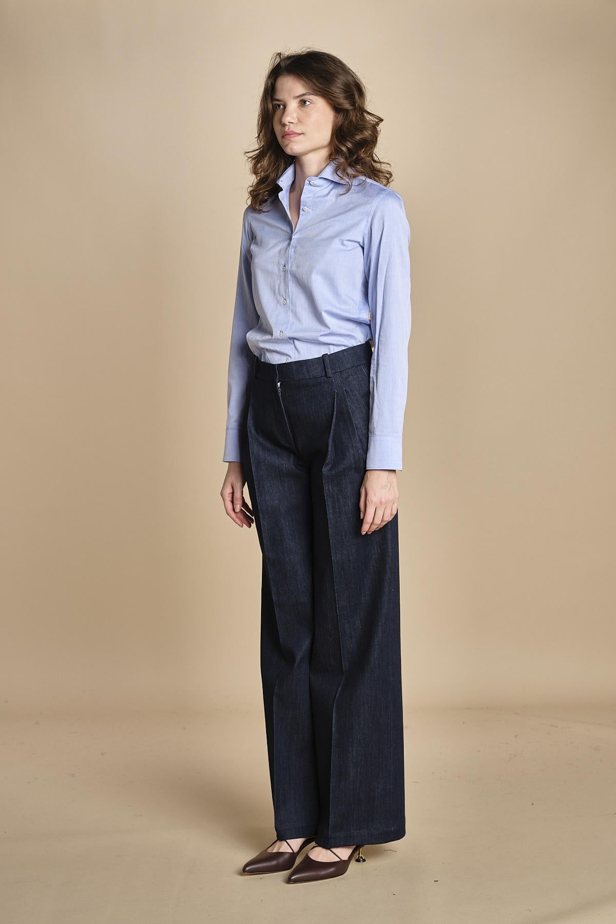 denim con pinces MAFALdA T 357170 15 quelledue 