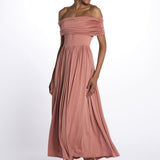 Abito ARIEL midi jersey arricciato 12248301 TERRACOTTA malina 