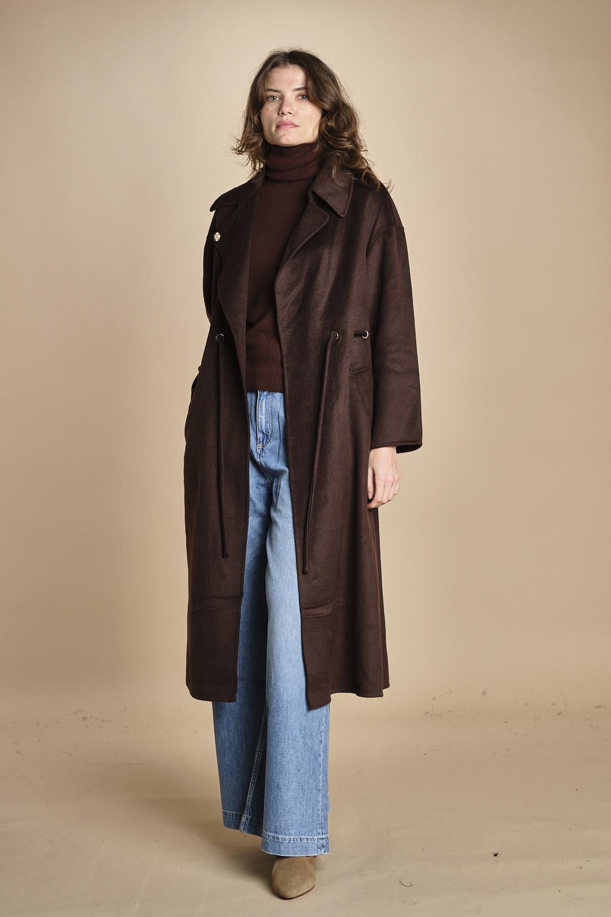 cappotto double con cintura KATE CHOCOLAT ba&sh 