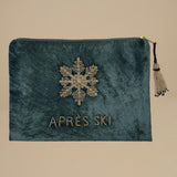 bustina con  fiocco di neve C25P0814 GREY BLUE GOLD milaura 